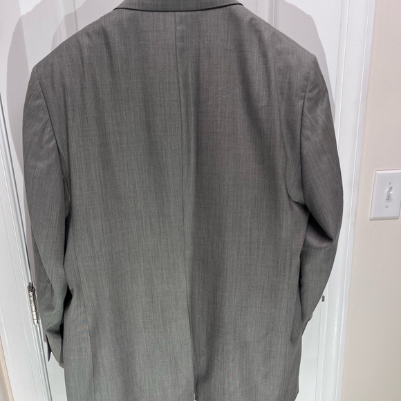 Jos A Bank travelers collection Men’s blazer jacket wool beige/grey 52L 2 button - Picture 4 of 16